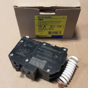2P15A PUSH-IN SQURE-D BREAKER W/EPD