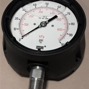 GAUGE, 4.5" FACE 1/2 LM 0/100 PSI