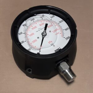 GAUGE, 4.5" DIAL 1/2 LM 0/2000 PSI