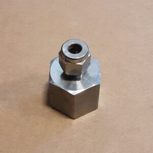 Female Connector, 1/4 in. Tube x 1/2 in. Female NPT, SS