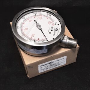 GAUGE, 4" 1/2"NPT BTM 0-1000PSI