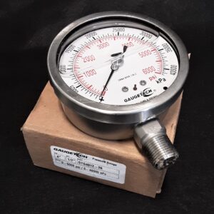 GAUGE, 4" FACE 0/6000PSI, 1/2" NPT