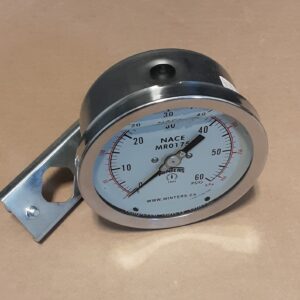GAUGE, 0-60 4" 1/2"NPT BACK MOUNT