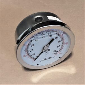 GAUGE, 0-100 4" 1/2"NPT BTM MOUNT