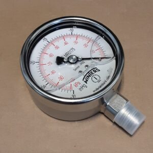 GAUGE, 4" 1/2"NPT BTM MOUNT, 0-30HG
