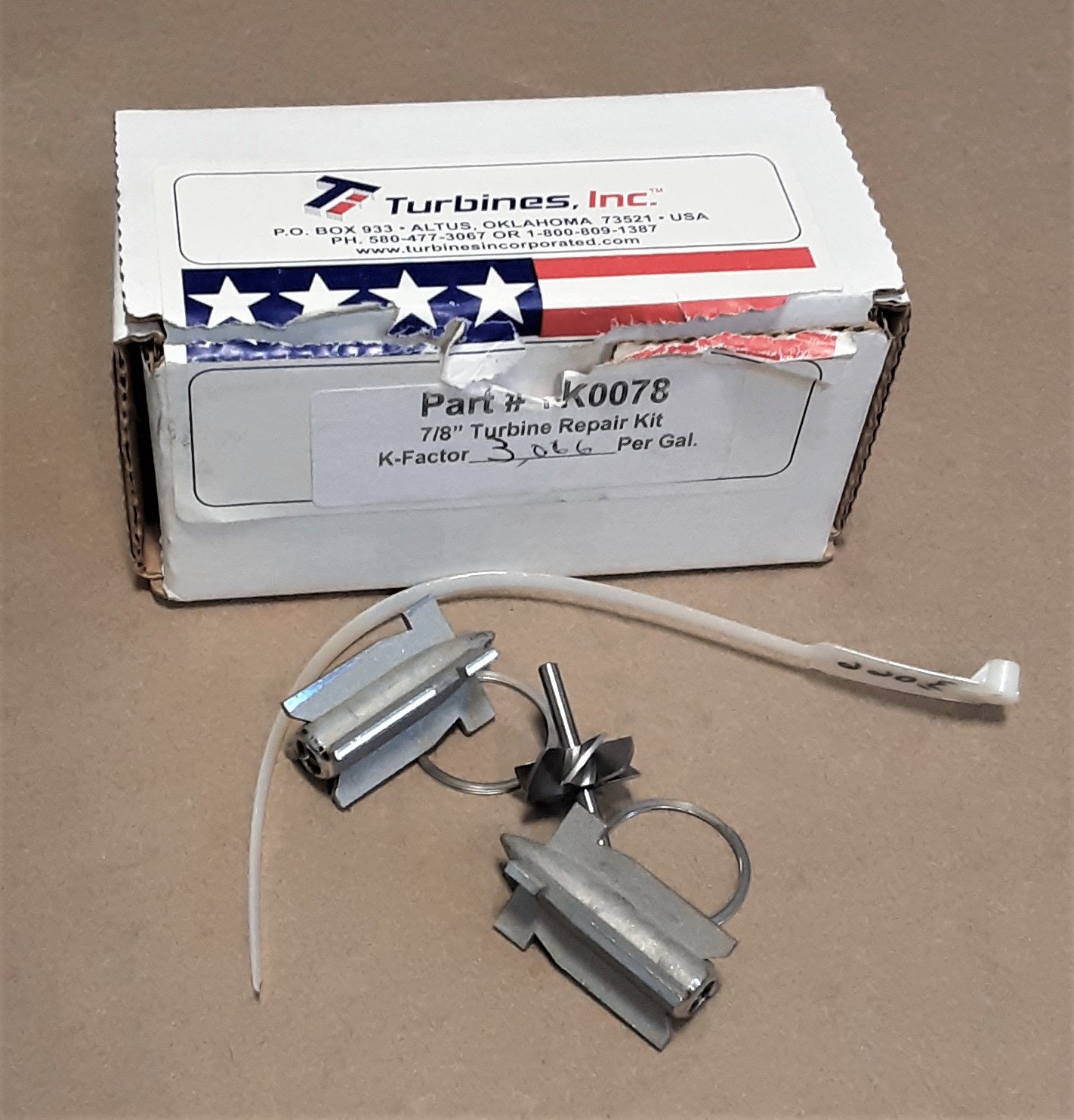 7/8″ X 1.0″ NPT TURBINE KIT - Control Tech