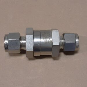 Check Valve, 6000 PSI, 3/8 in. Tube , 3 PSI spring cracking pressure, EPDM O-Ring, Sour Gas, SS